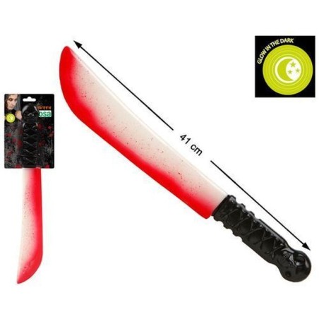 COLTELLACCIO CM46 CHE SI ILLUMINA AL BUI EAN 8422259593683 INGROSSO ARMI HALLOWEEN
