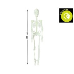 SCHELETRO 150 CM GLOW IN THE DARK EAN 8422259749387 INGROSSO APPENDINI HALLOWEEN