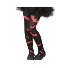 COLLANT NERO PIPISTRELLI ROSSI BAMBINO EAN 8422259383062 INGROSSO SET TRAVESTIMENTI HALLOWEEN