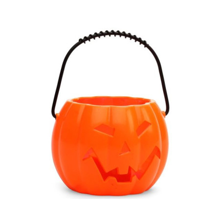 RACCOGLI CARAMELLE ZUCCA 10CM C/LUCE EAN 8422259137252 INGROSSO PORTA DOLCETTI HALLOWEEN
