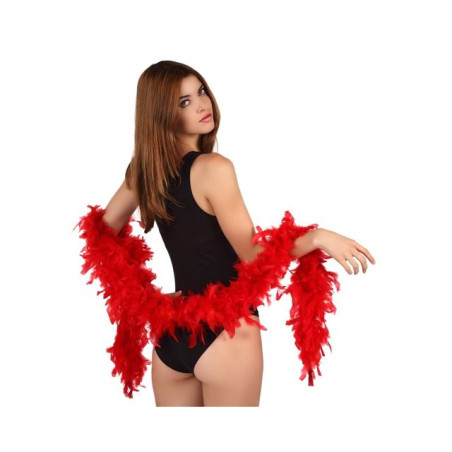 BOA IN PIUME ROSSO 40G EAN 8422259838104 INGROSSO SET TRAVESTIMENTI HALLOWEEN