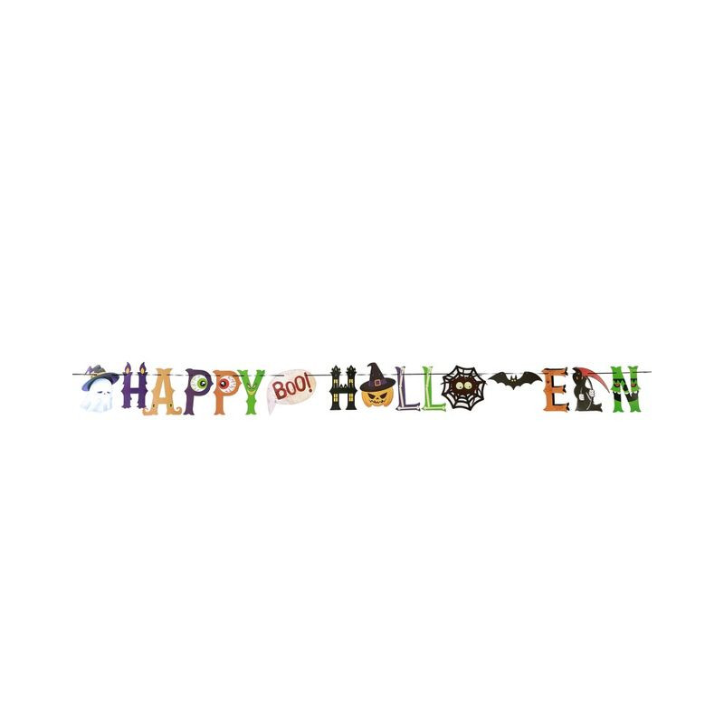 GHIRLANDA HAPPY HALLOWEEN 250CM EAN 8422259749479 INGROSSO FESTONI E ADDOBBI HALLOWEEN GHIRLANDA HAPPY HALLOWEEN 250CM EAN 8422259749479 INGROSSO FESTONI E ADDOBBI HALLOWEEN