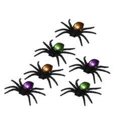 DECORAZIONE RAGNI 7.5X5.5X1.3CM 6PZ EAN 8422259667674 INGROSSO DECORAZIONI HALLOWEEN