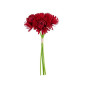 CRISANTEMO MAZZO 4 FIORI ROSSI H.33CM EAN 8056001136615 INGROSSO FIORI FINTI D'ARREDO
