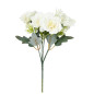 GAROFANI BIANCHI 5 FIORI H.30CM EAN 8056001134550 INGROSSO FIORI FINTI D'ARREDO