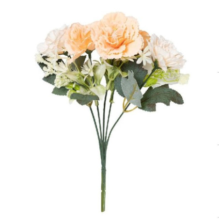 GAROFANI PESCA 5 FIORI H.30CM EAN 8056001134574 INGROSSO FIORI FINTI D'ARREDO