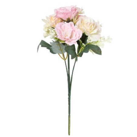 GAROFANI ROSA 5 FIORI H.30CM EAN 8056001134567 INGROSSO FIORI FINTI D'ARREDO