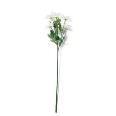 GAZANIA BIANCA 6 FIORI H.59CM EAN 8056001133751 INGROSSO FIORI FINTI D'ARREDO