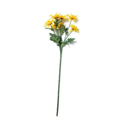GAZANIA GIALLA 6 FIORI H.59CM EAN 8056001133782 INGROSSO FIORI FINTI D'ARREDO
