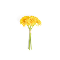 GERBERE GIALLE 6PZ H.33CM EAN 8056001123912 INGROSSO FIORI FINTI D'ARREDO