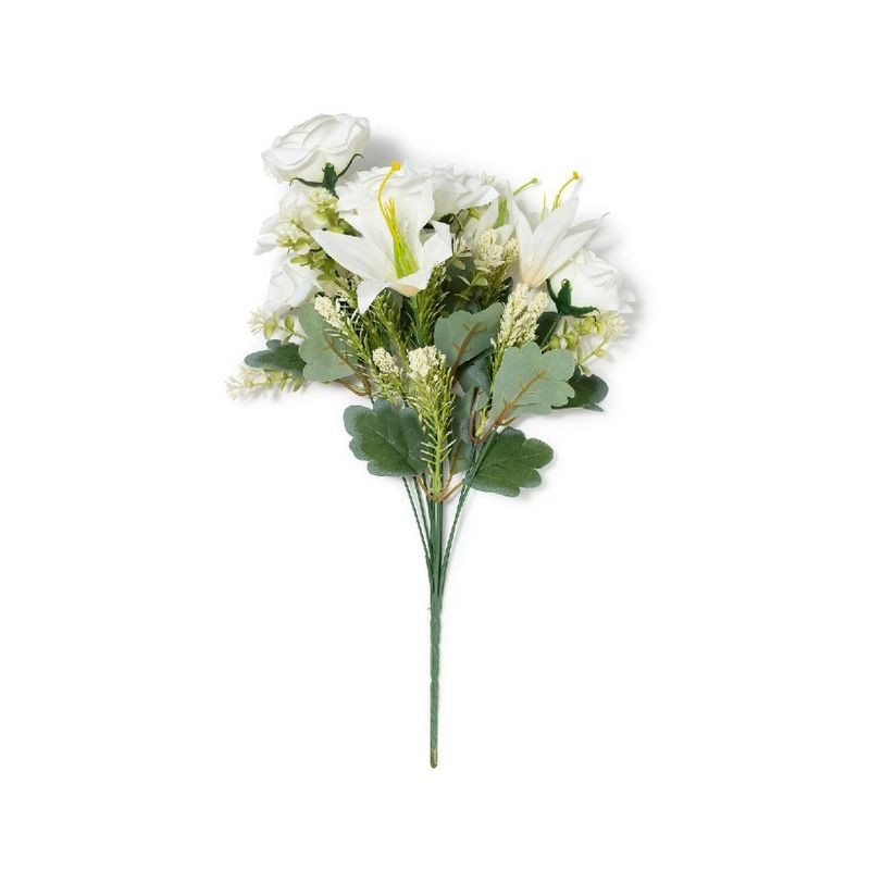 ROSE E LILIUM BIANCHE 9 FIORI H.46CM EAN 8056001134727 INGROSSO FIORI FINTI D'ARREDO ROSE E LILIUM BIANCHE 9 FIORI H.46CM EAN 8056001134727 INGROSSO FIORI FINTI D'ARREDO