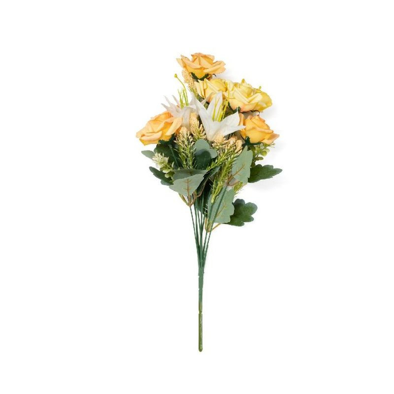 ROSE E LILIUM GIALLE 9 FIORI H.46CM EAN 8056001134758 INGROSSO FIORI FINTI D'ARREDO ROSE E LILIUM GIALLE 9 FIORI H.46CM EAN 8056001134758 INGROSSO FIORI FINTI D'ARREDO