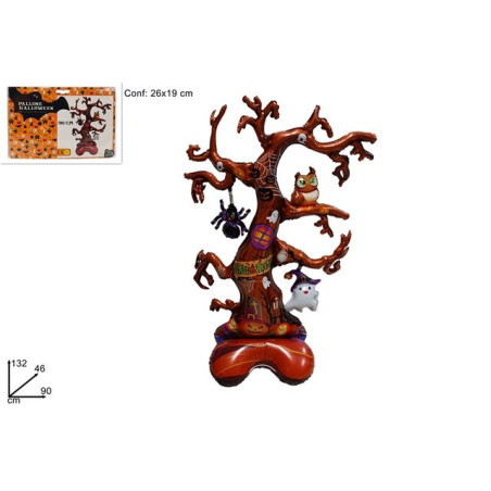PALLONE ALBERO HALLOWEEN 90 CM YY-F0808 EAN 8053482171067 INGROSSO DECORAZIONI HALLOWEEN