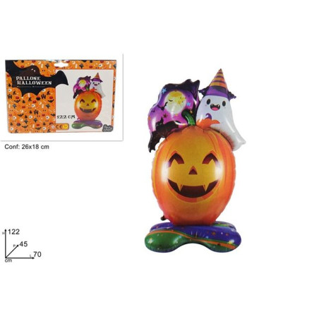 PALLONE ZUCCA HALLOWEEN 122 CM EAN 8053482171050 INGROSSO DECORAZIONI HALLOWEEN