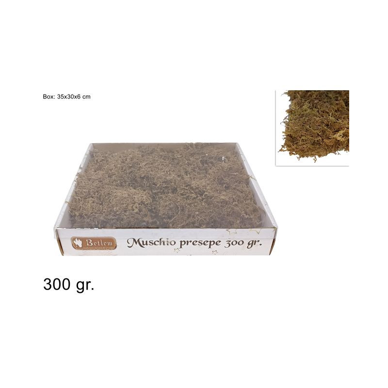 MUSCHIO 300GR MARRONE IN SCATOLA EAN 8033113176531 INGROSSO ACCESSORI PER IL PRESEPE MUSCHIO 300GR MARRONE IN SCATOLA EAN 8033113176531 INGROSSO ACCESSORI PER IL PRESEPE