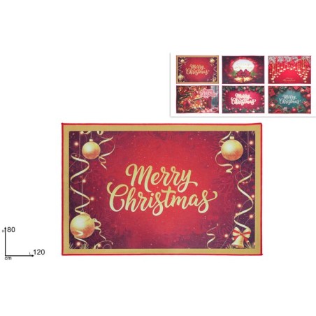 TAPPETO/ZERBINO NATALIZIO 80X120CM 6ASS. EAN 8053482470306 INGROSSO TAPPETI NATALIZI