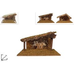 CAPANNA MUSCHIO 2 MOD. ASS 38X18X21CM AR EAN 8033113574467 INGROSSO CAPANNE NATALIZIE