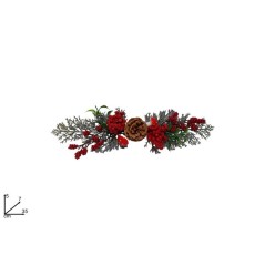 FASCINA C/BACCHE E PIGNA 35CM EAN 8053482203935 INGROSSO OGGETTISTICA NATALIZIA