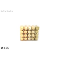 PALLE 3CM 40PZ ORO EAN 8053482133423 INGROSSO PALLINE DI NATALE
