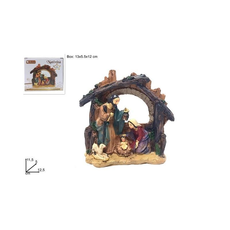 NATIVITA CON CAPANNA EAN 8033113675805 INGROSSO PERSONAGGI PER IL PRESEPE
