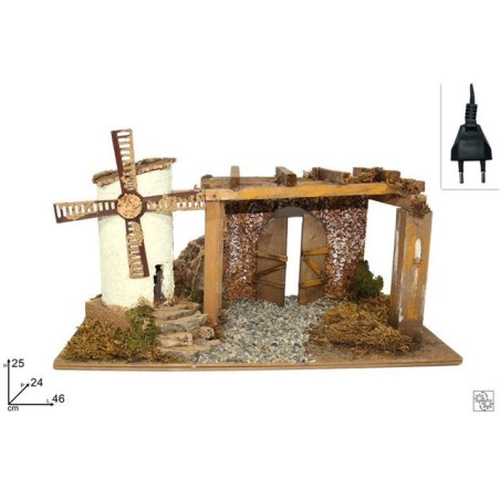 MULINO A VENTO EAN 8027501517150 INGROSSO ARTICOLI PRESEPE CON MOVIMENTO