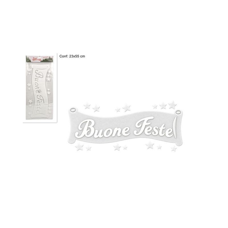 STICKER ADESIVO BUONE FESTE EAN 8033113980855 INGROSSO VETROFANIE STICKER ADESIVO BUONE FESTE EAN 8033113980855 INGROSSO VETROFANIE