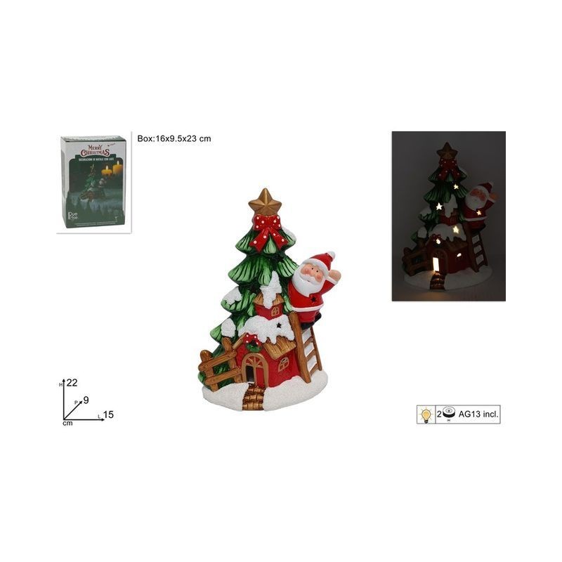 DECORAZIONE ALBERO C/BABBO NAT. 22CM LUC EAN 8053482274393 INGROSSO OGGETTISTICA NATALIZIA DECORAZIONE ALBERO C/BABBO NAT. 22CM LUC EAN 8053482274393 INGROSSO OGGETTISTICA NATALIZIA