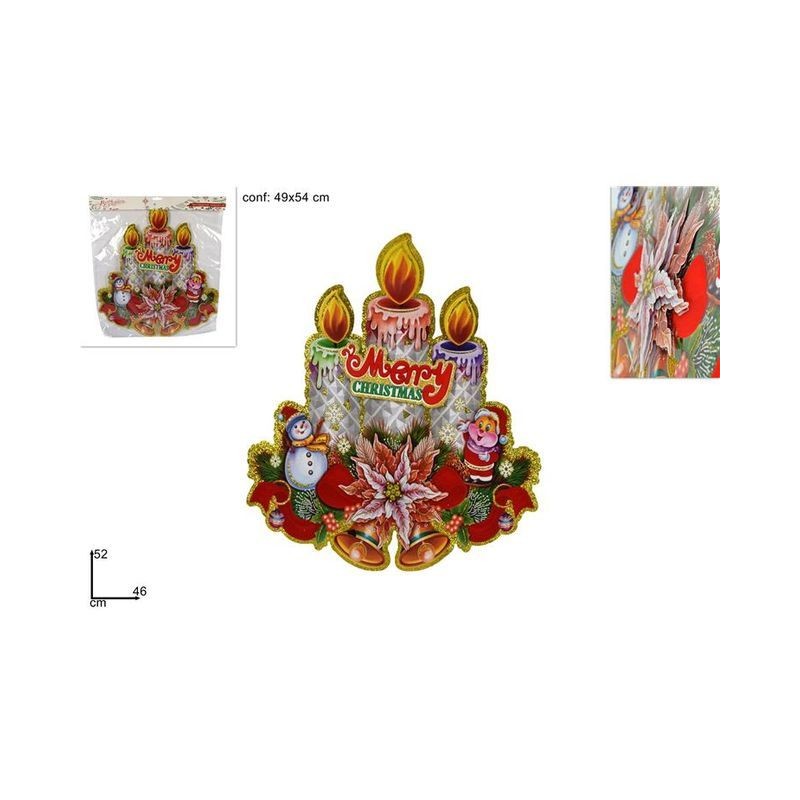 DECORAZIONE CARTONCINO CANDELE 3D 52CM EAN 8033113488610 INGROSSO OGGETTISTICA NATALIZIA DECORAZIONE CARTONCINO CANDELE 3D 52CM EAN 8033113488610 INGROSSO OGGETTISTICA NATALIZIA