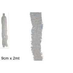 FILO ADDOBBO 2MTX9CM LAMIN. BIANCO/ORO EAN 8053482455815 INGROSSO GHIRLANDE NATALIZIE
