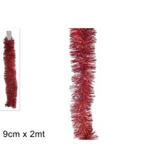 FILO ADDOBBO 2MTX9CM LAMIN. ROSSO/ORO EAN 8053482455785 INGROSSO GHIRLANDE NATALIZIE