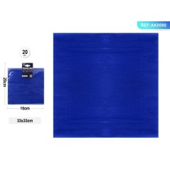 TOVAGLIOLI CM.33x33 PZ.20 BLU EAN 8058617507506 INGROSSO CARTA PER LA CASA