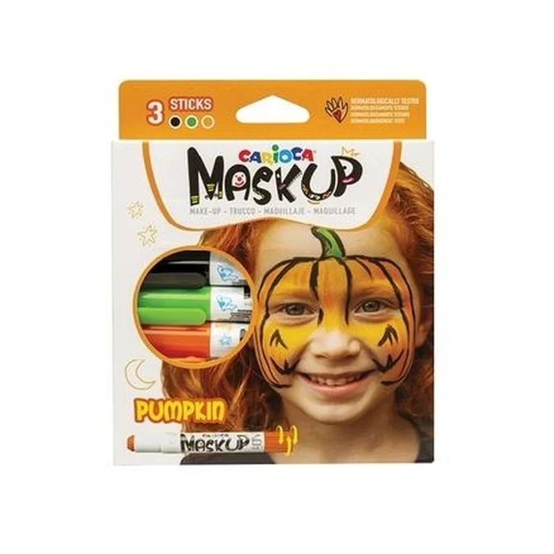 CARIOCA MASK UP ZUCCA BOX 3PZ EAN 8003511434908 INGROSSO TRUCCHI DI CARNEVALE CARIOCA MASK UP ZUCCA BOX 3PZ EAN 8003511434908 INGROSSO TRUCCHI DI CARNEVALE