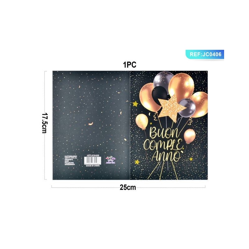 BIGLIETTO AUGURI ORO 12,5X17,5CM JC0406 EAN 8058617704066 INGROSSO BIGLIETTI COMPLEANNO BIGLIETTO AUGURI ORO 12,5X17,5CM JC0406 EAN 8058617704066 INGROSSO BIGLIETTI COMPLEANNO