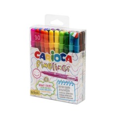 CARIOCA PENNARELLI FINELINER 30PZ EAN 8003511441050 INGROSSO PENNARELLI COLORATI