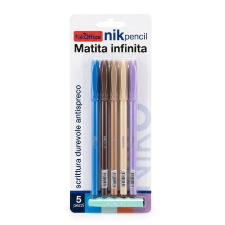 MATITE INFINITE ASS 5PZ (24) EAN 8051818070572 INGROSSO MATITE DA DISEGNO