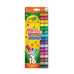 MINI PENNARELLI A STAMPINO LAVABILI 16PZ EAN 0071662187415 INGROSSO PENNARELLI