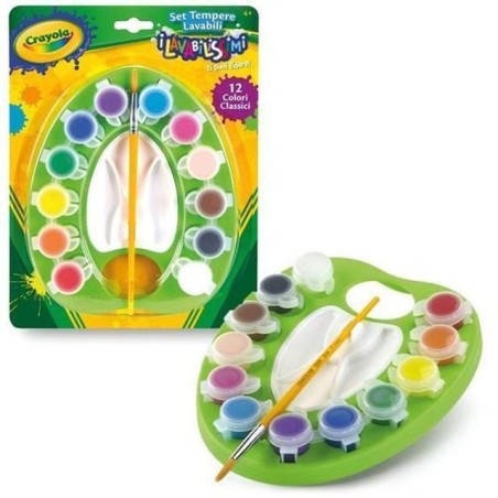 SET 12 TEMPERE LAVABILISSIMI 12 COLORI EAN 0071662210663 INGROSSO ACQUARELLI