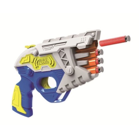PISTOLA AIR BLASTER CLAMSHELL 10 DARDI EAN 8004817122018 INGROSSO PISTOLE GIOCATTOLO