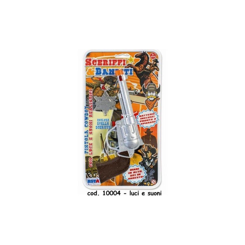 PISTOLA COWBOY SUONI LUCE SPARO BATTERIE EAN 8004817100047 INGROSSO PISTOLE GIOCATTOLO PISTOLA COWBOY SUONI LUCE SPARO BATTERIE EAN 8004817100047 INGROSSO PISTOLE GIOCATTOLO
