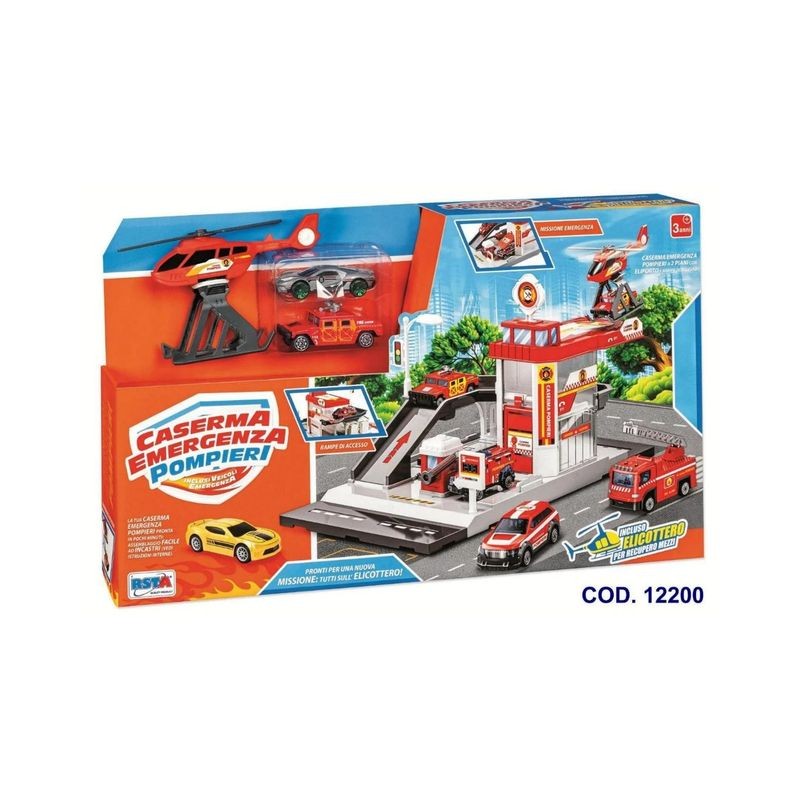 CASERMA EMERGENZA POMPIERI EAN 8004817122001 INGROSSO GARAGE MODELLINI AUTO CASERMA EMERGENZA POMPIERI EAN 8004817122001 INGROSSO GARAGE MODELLINI AUTO