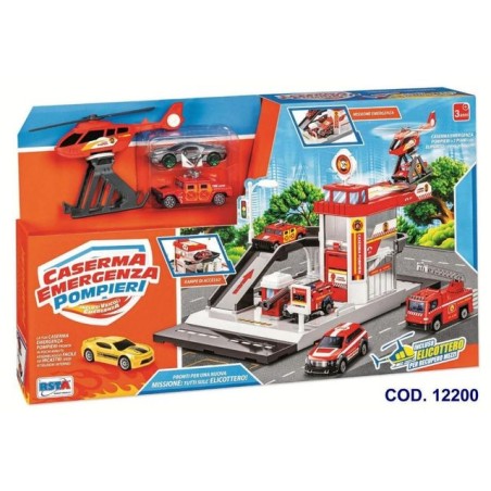 CASERMA EMERGENZA POMPIERI EAN 8004817122001 INGROSSO GARAGE MODELLINI AUTO