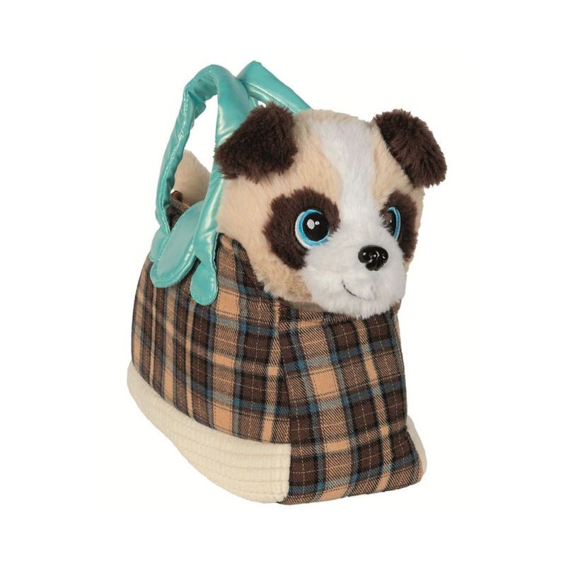 CUCCIOLI PELUCHE C/TRASPORTINO 25X28CM EAN 8004817125101 INGROSSO PELUCHE MORBIDOSI