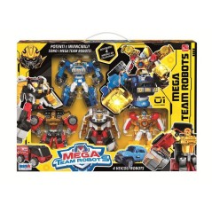 ROBOT MEGA TEAM 4 PEZZI EAN 8004817123879 INGROSSO ROBOT GIOCATTOLO
