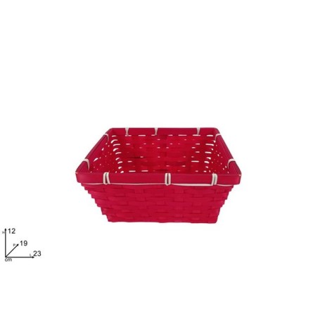 CESTINO 23X19X12 ROSSO EAN 8053482470504 INGROSSO CESTI NATALIZI