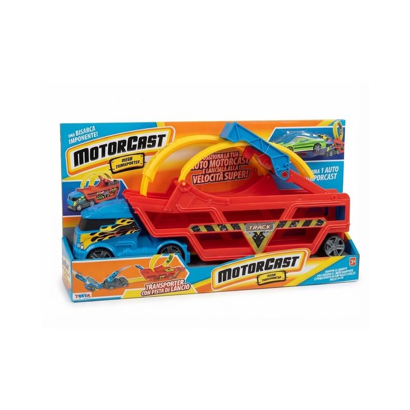 PISTA TRANSPORTER C/PISTA LANC. MOTORCAS EAN 8004817123916 INGROSSO MODELLINI AUTO