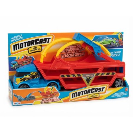 PISTA TRANSPORTER C/PISTA LANC. MOTORCAS EAN 8004817123916 INGROSSO MODELLINI AUTO