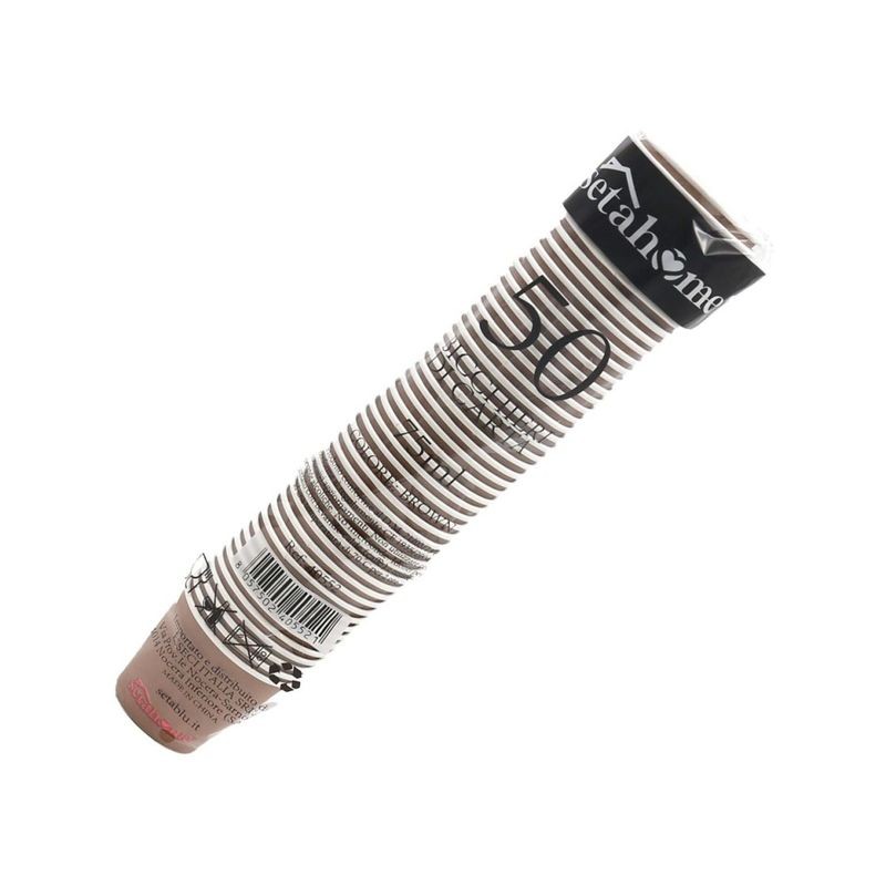 BICCHIERINI CARTA 80ML CF50PZ BROWN EAN 8057502405521 INGROSSO BICCHIERI PER CASA