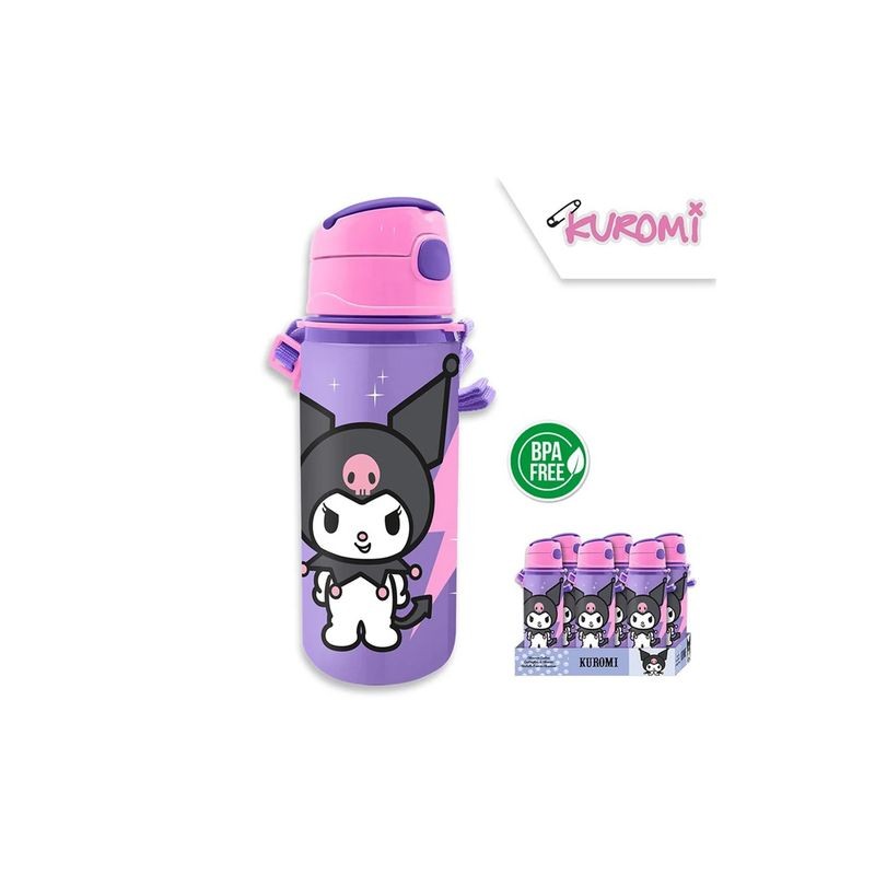 BORRACCIA ALLUMINIO 600ML KUROMI C/STRAP EAN 8435507893763 INGROSSO BORRACCE BORRACCIA ALLUMINIO 600ML KUROMI C/STRAP EAN 8435507893763 INGROSSO BORRACCE