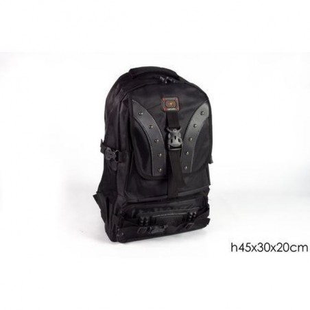 INGROSSO ZAINO NERO C/BORCHIE