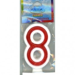 INGROSSO CANDELA N.8 ROSSA